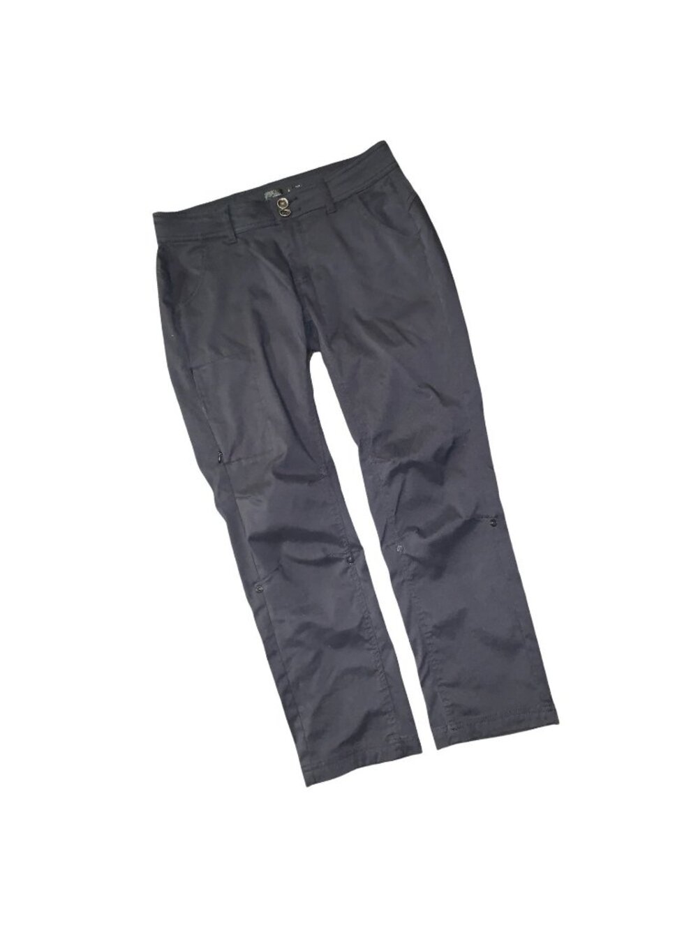 prAna Pants Women 8 Halle Hiking Black Nylon Stretch Pockets Outdoor Backpacking